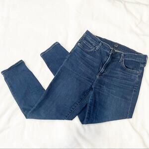 Citizens of Humanity Rocket Crop high rise skinny jeans dark blue denim size 28